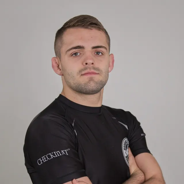 William Tackett in training gear.